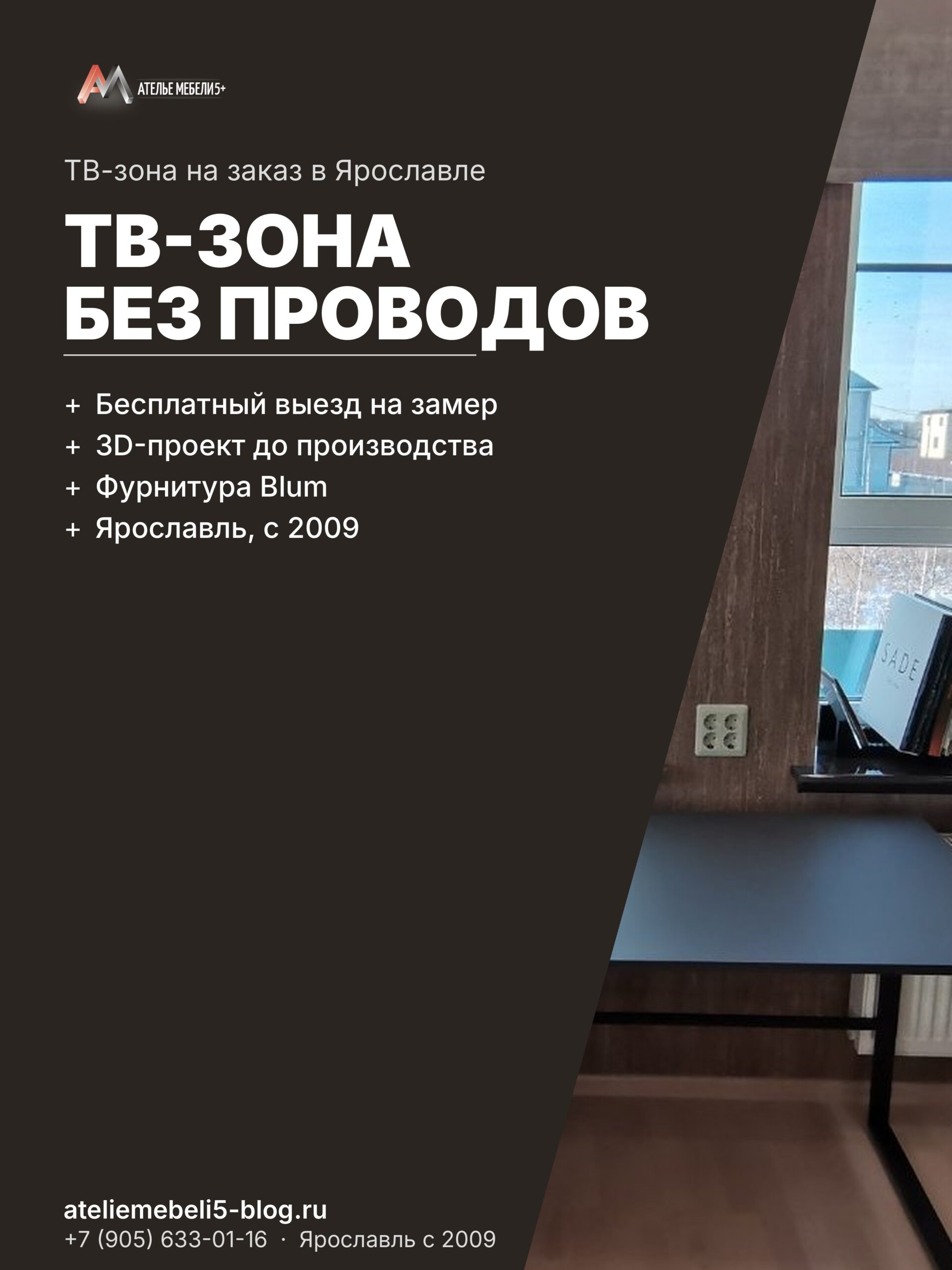 мебель для ТВ-зоны на заказ